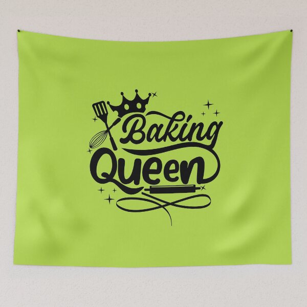 Item preview, Vintage Baking Queen Cursive illustration  designed and sold by garniturex.
