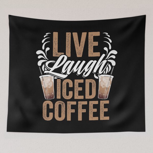 Item preview, Live Laugh Awesome Iced Coffee Barista For A Caffeine Lover designed and sold by Nessshirts.