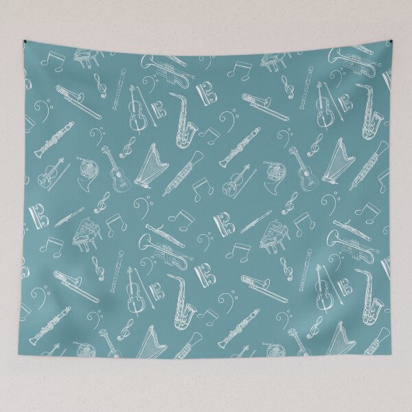 Item preview, Musical instruments - pattern seamless designed and sold by piesdesignart.