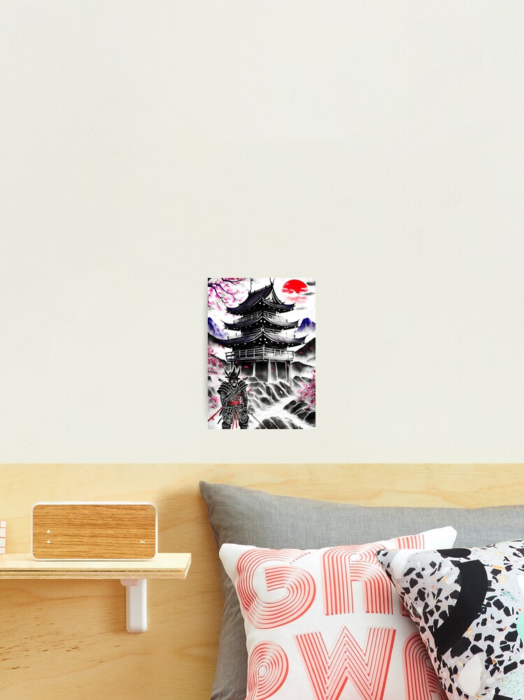 Thumbnail 2 of 3, Photographic Print, Samurai at Temple designed and sold by Teebuya.
