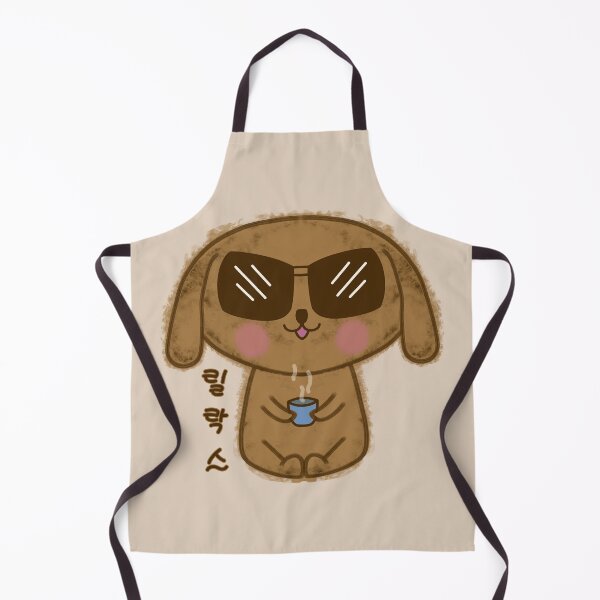 Item preview, A funny dog drinks tea and says relax designed and sold by Kimchi-style-.