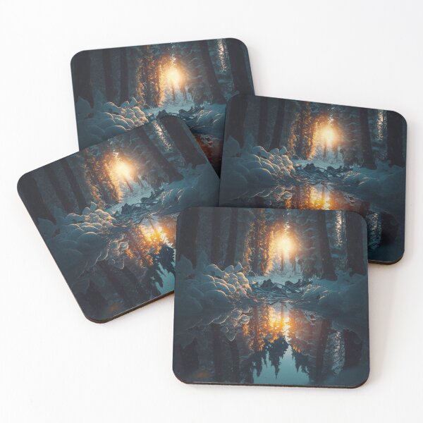 Item preview, Fantasy Landscape Art, Icy Pond designed and sold by Fantasy Masterpiece.