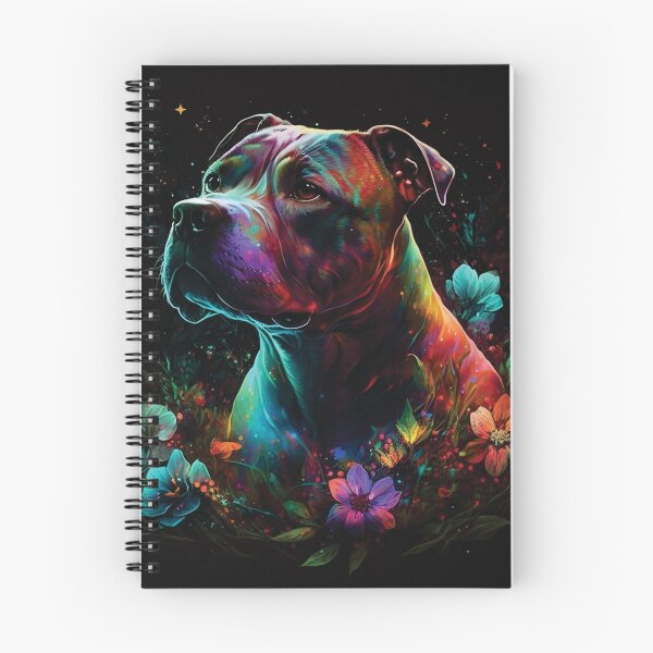Item preview, Staffordshire Bull Terrier stardust portrait designed and sold by HookedOnDogz.