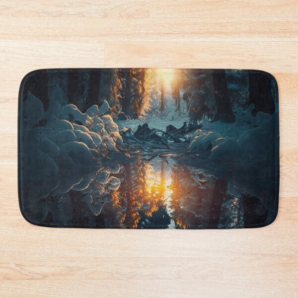 Item preview, Fantasy Landscape Art, Icy Pond designed and sold by Fantasy Masterpiece.