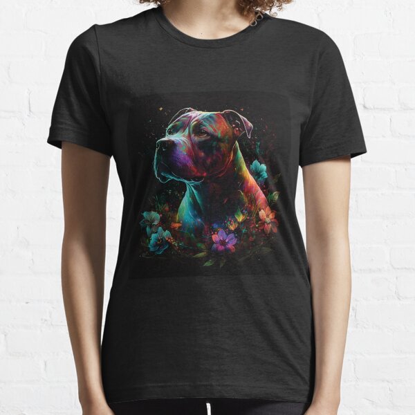 Item preview, Staffordshire Bull Terrier stardust portrait designed and sold by HookedOnDogz.