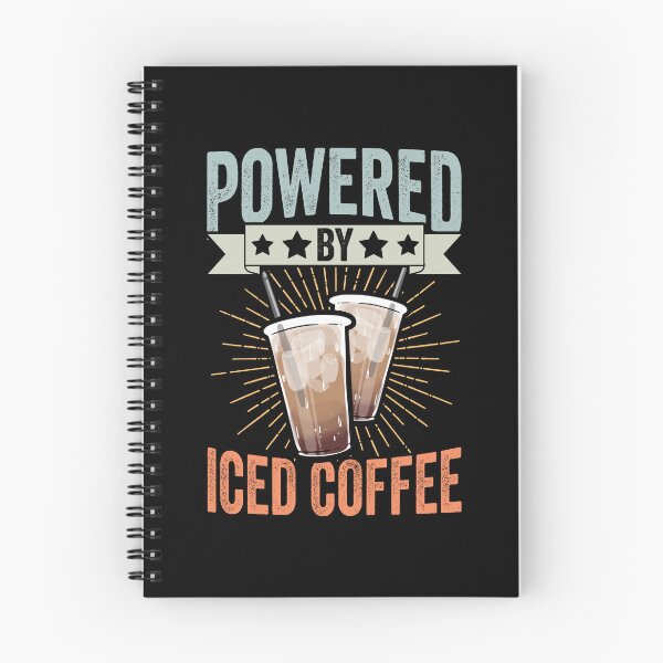 Item preview, Powered By Iced Coffee Funny Caffeinated Iced Coffee Barista designed and sold by Nessshirts.