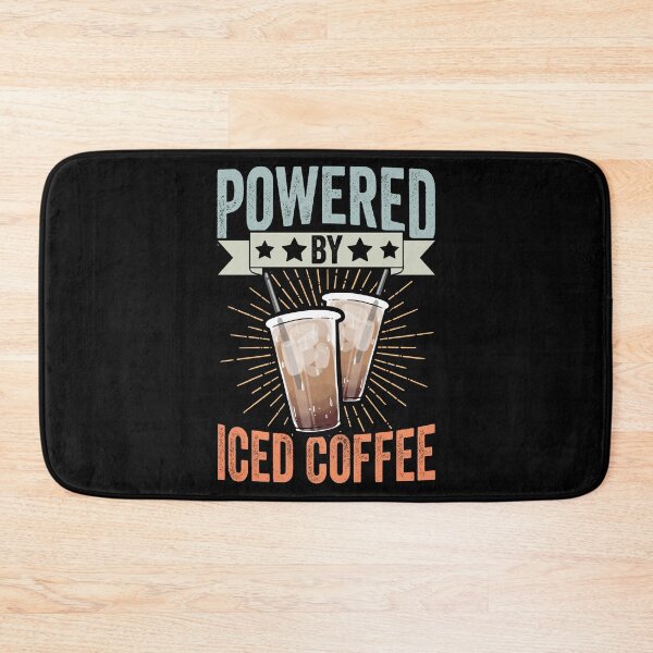 Item preview, Powered By Iced Coffee Funny Caffeinated Iced Coffee Barista designed and sold by Nessshirts.