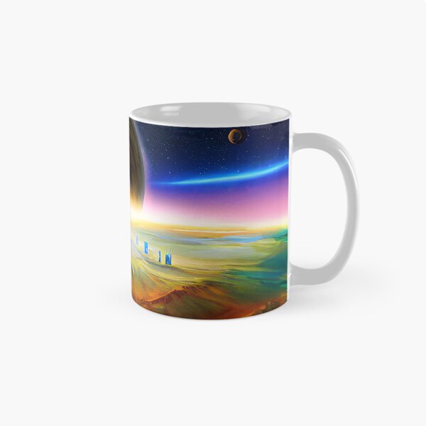 Item preview, Illustration of a planets and a galaxy, rectangle format designed and sold by Flairh-Art.