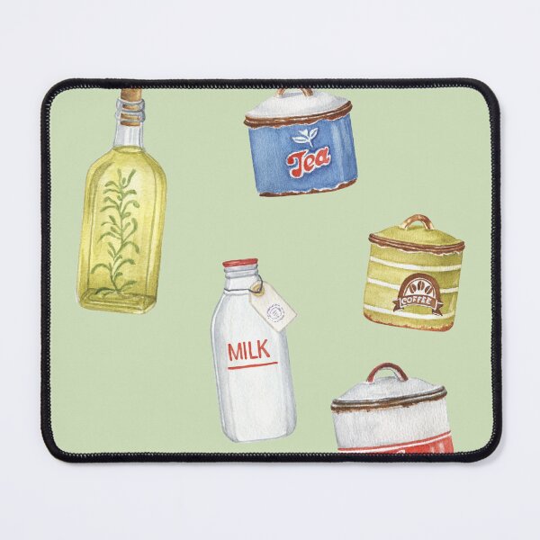 Item preview, Vintage watercolor kitchen set designed and sold by positivecookie.