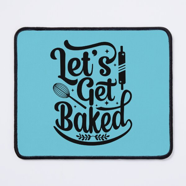 Item preview, Vintage let's get baked cursive typography designed and sold by garniturex.