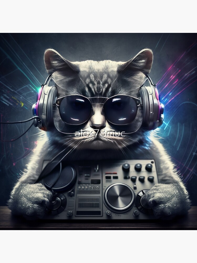 DJ Cat | Art Board Print