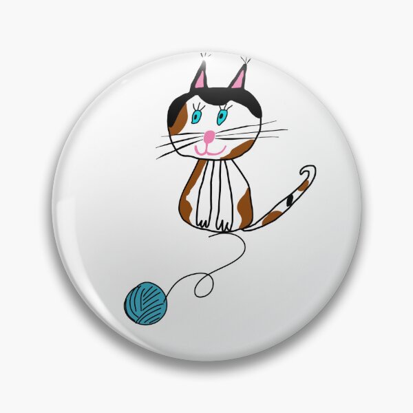 Item preview, Cat playing with a ball of string and wool – cute cat for baby shower designed and sold by GalleryNora.