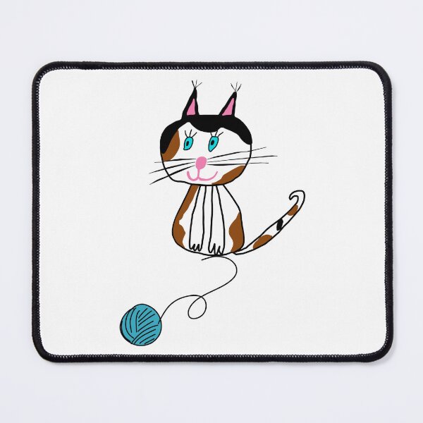 Item preview, Cat playing with a ball of string and wool – cute cat for baby shower designed and sold by GalleryNora.