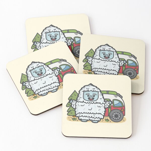 Item preview, Yeti on a Camping Trip Summer Cryptids designed and sold by JokeGysen.