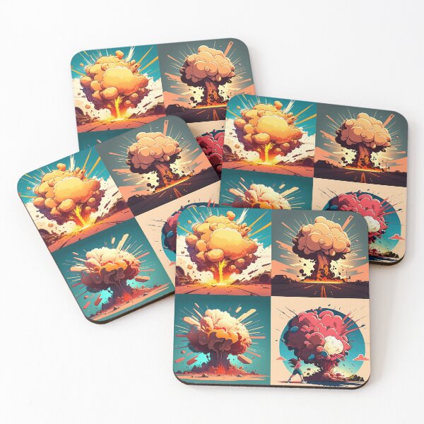 Item preview, Multiple Explosions Cartoon Style Design designed and sold by EnzoZs.