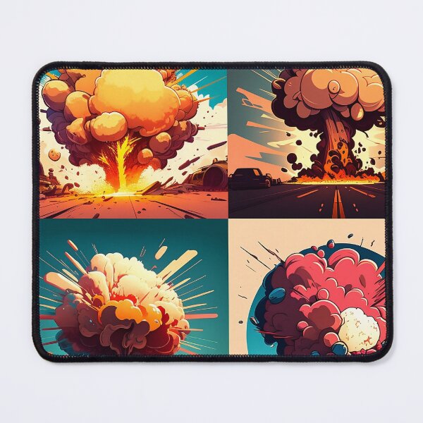 Item preview, Multiple Explosions Cartoon Style Design designed and sold by EnzoZs.