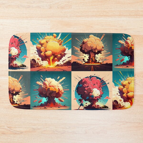 Item preview, Multiple Explosions Cartoon Style Design designed and sold by EnzoZs.