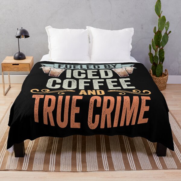 Item preview, Fueled By Iced Coffee And True Crime Retro Iced Coffee Lover designed and sold by Nessshirts.