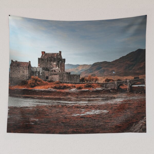 Item preview, Eilean Donan Castle in autumn designed and sold by chiaravisuals.