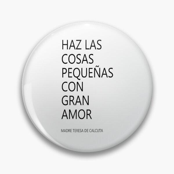 Item preview, Haz las cosas pequeñas con gran amor, Spanish Quote designed and sold by Aryam Quotes.