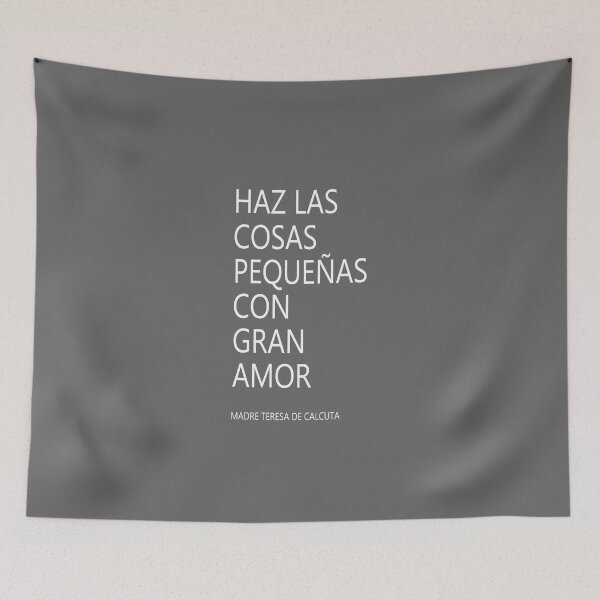 Item preview, Haz las cosas pequeñas con gran amor, Spanish Quote designed and sold by Aryam Quotes.