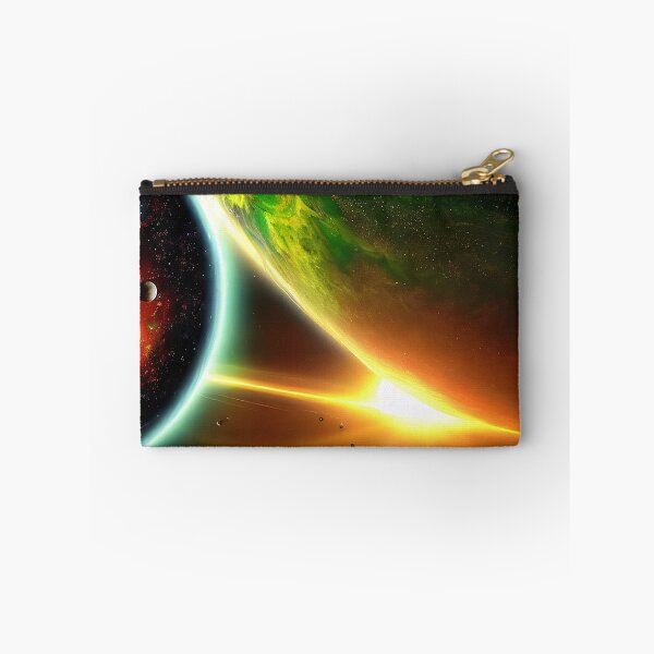 Item preview, Colorful illustration of several planets and a light source, rectangle format designed and sold by Flairh-Art.