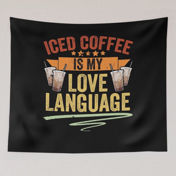 Item preview, Vintage Iced Coffee Is My Love Language Iced Coffee Barista designed and sold by Nessshirts.