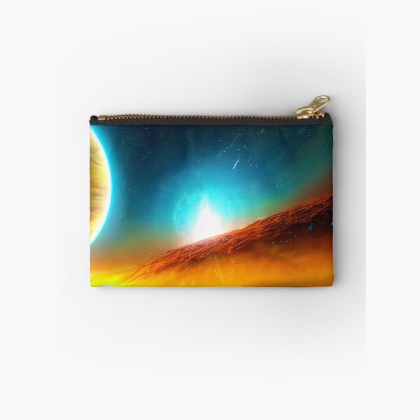 Item preview, Colored illustration of a planet and a light source, rectangle format designed and sold by Flairh-Art.