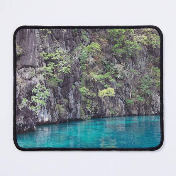 Item preview, Lake and Rock Formations I (large canvas) designed and sold by Bernsberry Illustrations.