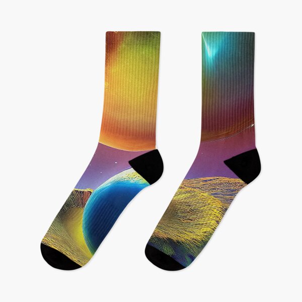 Item preview, Colored illustration of a collision between planets, rectangle format designed and sold by Flairh-Art.