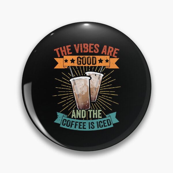 Item preview, Vintage The Vibes Are Good And The Coffee Is Iced Latte Fans designed and sold by Nessshirts.