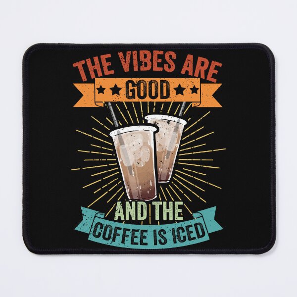 Item preview, Vintage The Vibes Are Good And The Coffee Is Iced Latte Fans designed and sold by Nessshirts.