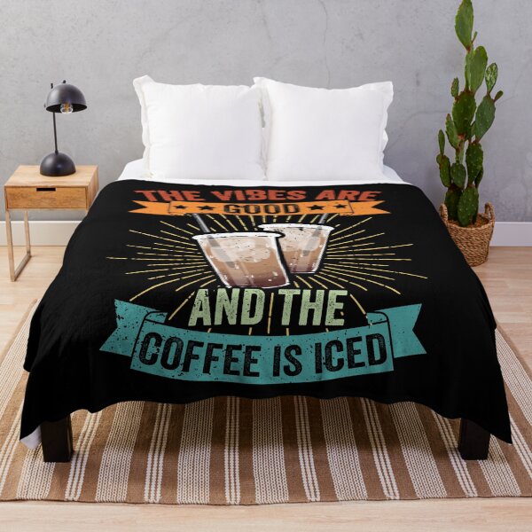 Item preview, Vintage The Vibes Are Good And The Coffee Is Iced Latte Fans designed and sold by Nessshirts.