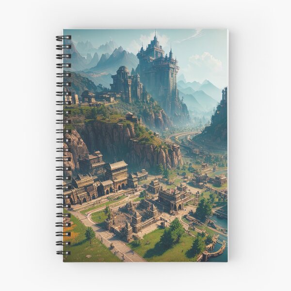 Item preview, Bird view isometric fantasy city landscape designed and sold by RK - Shop.