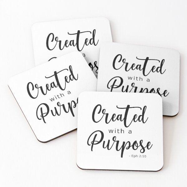 Item preview, Created with a Purpose - Black Text designed and sold by amazingjoy.