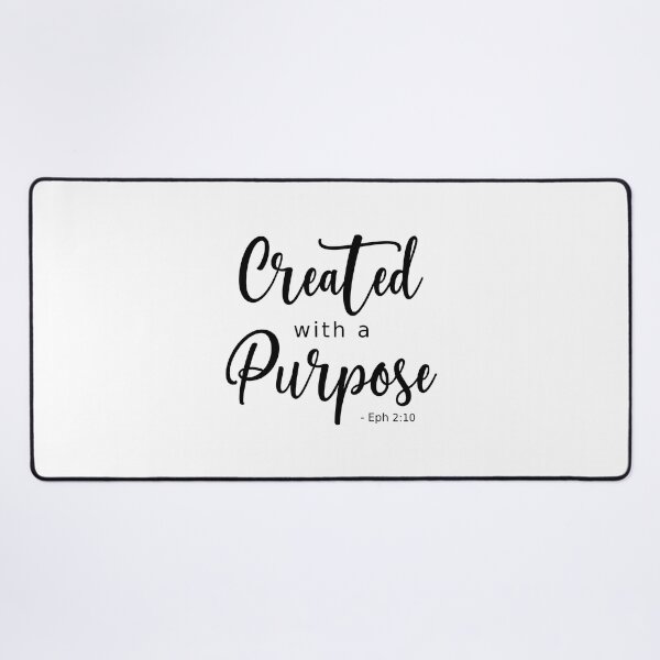 Item preview, Created with a Purpose - Black Text designed and sold by amazingjoy.