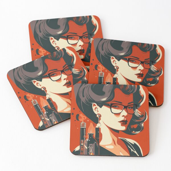Item preview, Retro SciFi Woman scientist 60s  designed and sold by RESToRAPTOR.