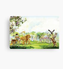 Illustration for " The Lion, The Witch and The Wardrobe" by CS Lewis . Canvas Print