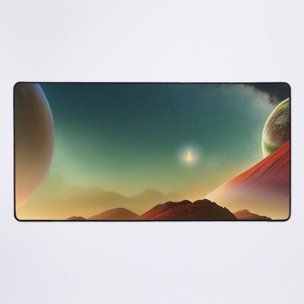 Item preview, Colorful illustration of planets, rectangle format designed and sold by Flairh-Art.