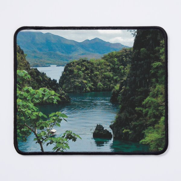 Item preview, Lake and Rock Formations IV (large canvas) designed and sold by Bernsberry Illustrations.