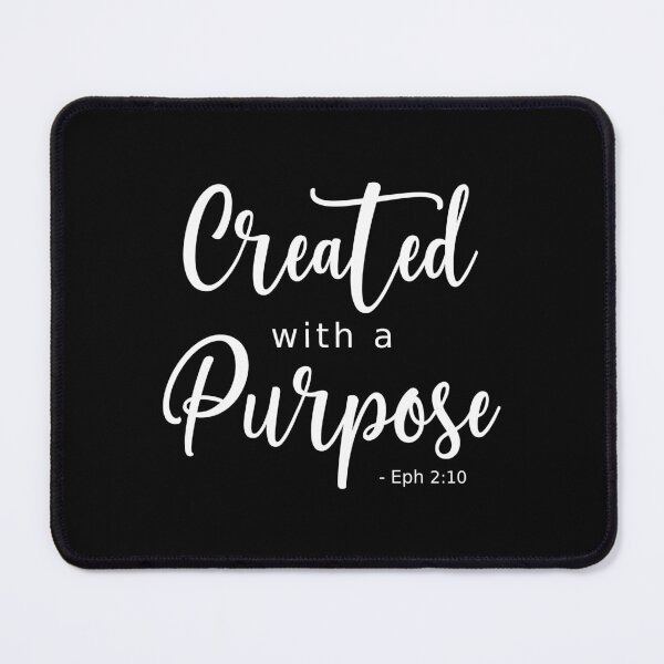 Item preview, Created with a Purpose - White Text designed and sold by amazingjoy.