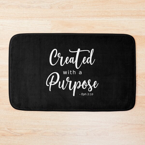 Item preview, Created with a Purpose - White Text designed and sold by amazingjoy.