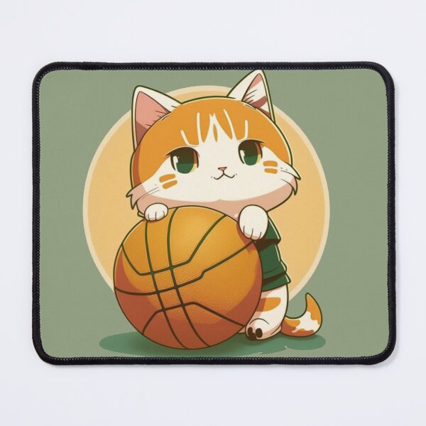 Item preview, Cute ginger cat playing basketball poster designed and sold by MEDKH02.