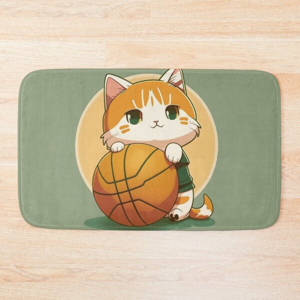 Item preview, Cute ginger cat playing basketball poster designed and sold by MEDKH02.