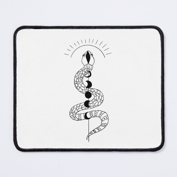 Item preview, Snake with sun and moon phase  designed and sold by Kait C.