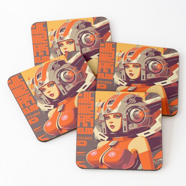 Item preview, Retro SciFi Woman robot 60s  designed and sold by RESToRAPTOR.