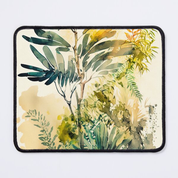Item preview, Summer plants watercolor designed and sold by FlatLandPrints.