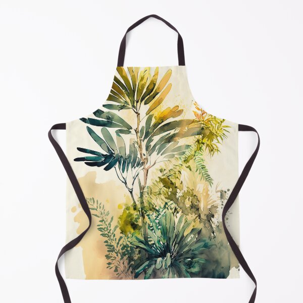 Item preview, Summer plants watercolor designed and sold by FlatLandPrints.