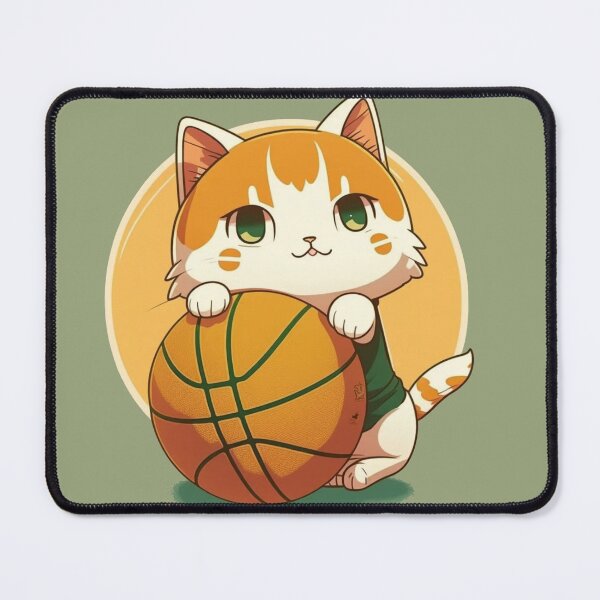 Item preview, Cute ginger cat playing basketball poster designed and sold by MEDKH02.