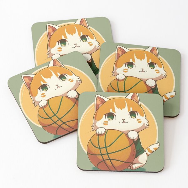 Item preview, Cute ginger cat playing basketball poster designed and sold by MEDKH02.